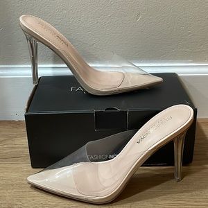 Lucite Of You Mule Pump